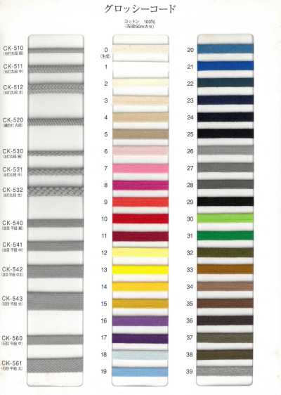 CK531 Glossy Cord 8-Strand Round Cord Medium (5MM)