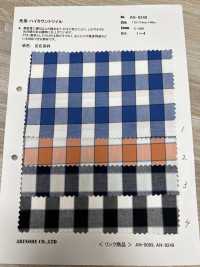 AN-9248 Yarn- Yarn Dyed High-count Twill[Textile / Fabric] ARINOBE