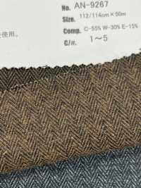 AN-9267 Cotton Wool Fuzzy Herringbone[Textile / Fabric] ARINOBE CO., LTD. Sub Photo