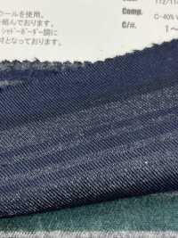 AN-9273 Cotton Wool Twill Horizontal Stripes[Textile / Fabric] ARINOBE CO., LTD. Sub Photo