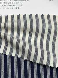 AN-9279 Cotton Muranep Stripe[Textile / Fabric] ARINOBE CO., LTD. Sub Photo