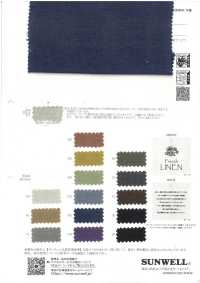 13466 40 Single Thread French Linen Brushed Canvas Washer Processing[Textile / Fabric] SUNWELL Sub Photo