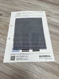 14094 Yarn-dyed 60 Thread Row Lawn(Small Lattice)[Textile / Fabric] SUNWELL Sub Photo