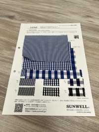 14268 Yarn-dyed 100/2×80 Thread Gingham Check[Textile / Fabric] SUNWELL Sub Photo