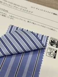 14276 Yarn-dyed 100/2 Cotton Broadcloth Stripe[Textile / Fabric] SUNWELL Sub Photo