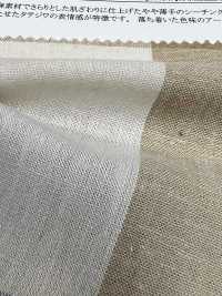 14333 Yarn-dyed Cotton/ Linen Block Check Vertical Washer Processing[Textile / Fabric] SUNWELL Sub Photo