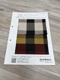 14354 Yarn-dyed Cotton Heavy Twill Block Check[Textile / Fabric] SUNWELL Sub Photo