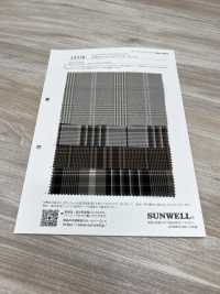 14356 Yarn-dyed 50 Single Thread Cotton Typewritter Cloth Check[Textile / Fabric] SUNWELL Sub Photo