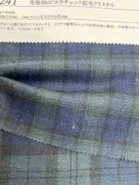 16241 Yarn Dyed 30 Thread Viyella Check Fuzzy Crystal[Textile / Fabric] SUNWELL Sub Photo