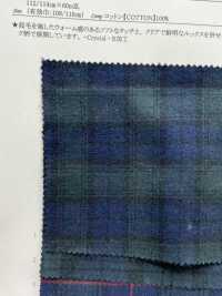16241 Yarn Dyed 30 Thread Viyella Check Fuzzy Crystal[Textile / Fabric] SUNWELL Sub Photo