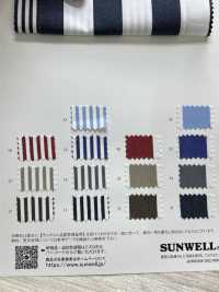 25144 Yarn-dyed 60/2 Typewritter Cloth Stripe[Textile / Fabric] SUNWELL Sub Photo