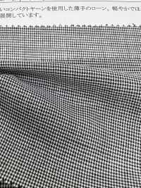 25374 Yarn-dyed Compact 80 Thread Lawn Monotone Check[Textile / Fabric] SUNWELL Sub Photo