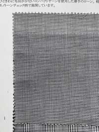 25374 Yarn-dyed Compact 80 Thread Lawn Monotone Check[Textile / Fabric] SUNWELL Sub Photo