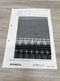 25374 Yarn-dyed Compact 80 Thread Lawn Monotone Check[Textile / Fabric] SUNWELL Sub Photo