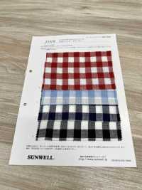 25379 Yarn-dyed Double Gauze Gingham[Textile / Fabric] SUNWELL Sub Photo