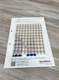 25385 Yarn-dyed Shirring Gingham[Textile / Fabric] SUNWELL Sub Photo