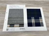 25415 Yarn-dyed 16 Single Yarn Thread/linen Plain Weave Check[Textile / Fabric] SUNWELL Sub Photo