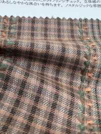 26110 Yarn-dyed 30 Thread Polyester/rayon/cotton Cut Fringe Check[Textile / Fabric] SUNWELL Sub Photo