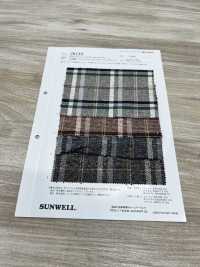 26118 Yarn-dyed Cotton/acrylic/polyester Color Nep Check[Textile / Fabric] SUNWELL Sub Photo