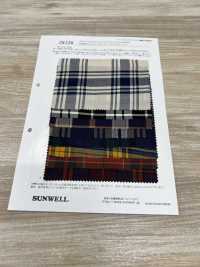 26126 Yarn-dyed 60 Single Thread Cotton/cellulose Twill Check[Textile / Fabric] SUNWELL Sub Photo