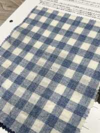 26173 Yarn-dyed 40 Thread Spec Herringbone Shirring Gingham[Textile / Fabric] SUNWELL Sub Photo