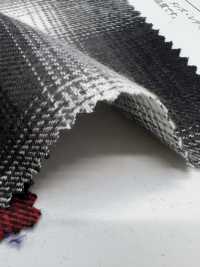 26180 Yarn Dyed 20 Thread Viyella Fuzzy Ombre & Block Check[Textile / Fabric] SUNWELL Sub Photo
