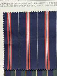 26181 Yarn Dyed PIMA70 Thread Twill Regimental Stripe[Textile / Fabric] SUNWELL Sub Photo