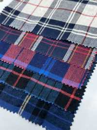 26187 Yarn-dyed Herringbone Shirring Check[Textile / Fabric] SUNWELL Sub Photo