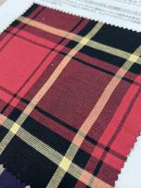 26195 Yarn-dyed 60 Thread Rayon/Tencel (TM) Lyocell Fiber Twill Mega Check[Textile / Fabric] SUNWELL Sub Photo