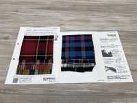 26195 Yarn-dyed 60 Thread Rayon/Tencel (TM) Lyocell Fiber Twill Mega Check[Textile / Fabric] SUNWELL Sub Photo