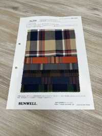 26209 Yarn-dyed 30 Single Yarn Thread/ Acrylic Viyella Check[Textile / Fabric] SUNWELL Sub Photo