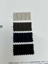 26226 Yarn Dyed 16 Single Thread Cotton/linen/wool Viyella Pinstripe[Textile / Fabric] SUNWELL Sub Photo