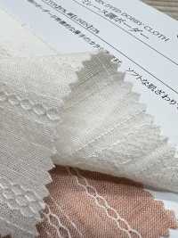 35088 Lace -dyed Cotton Leno Weave Linen Horizontal Stripes[Textile / Fabric] SUNWELL Sub Photo