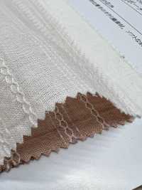 35088 Lace -dyed Cotton Leno Weave Linen Horizontal Stripes[Textile / Fabric] SUNWELL Sub Photo