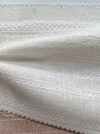 35088 Lace -dyed Cotton Leno Weave Linen Horizontal Stripes[Textile / Fabric] SUNWELL Sub Photo