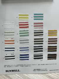 35097 Yarn-dyed Cotton/rayon Twill Horizontal Stripes[Textile / Fabric] SUNWELL Sub Photo