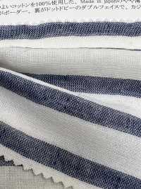 35111 Yarn-dyed Horizontal Stripe Back Dot Double Gauze[Textile / Fabric] SUNWELL Sub Photo