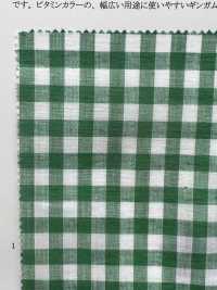 35223 Yarn-dyed Cotton/ Linen Uneven Thread Gingham Check[Textile / Fabric] SUNWELL Sub Photo