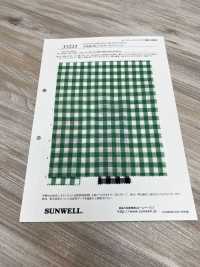 35223 Yarn-dyed Cotton/ Linen Uneven Thread Gingham Check[Textile / Fabric] SUNWELL Sub Photo