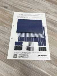 35288 Yarn-dyed 60/3×40/2 Twill Dungaree-& Stripe[Textile / Fabric] SUNWELL Sub Photo