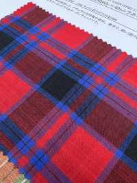 35305 Yarn-dyed 60 Single Thread × 40 Single Thread Uneven Thread Lawn Check Washer Processing[Textile / Fabric] SUNWELL Sub Photo