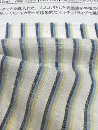 35317 Yarn-dyed 60 Thread Shirring Multi-stripes[Textile / Fabric] SUNWELL Sub Photo