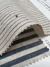 35332 Yarn-dyed Cotton/ Linen 16 Thread Herringbone Stripe[Textile / Fabric] SUNWELL Sub Photo