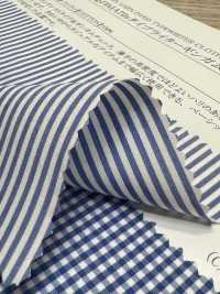 35346 Yarn-dyed PIMA70 Single Thread Typewritter Cloth Gingham & Stripe[Textile / Fabric] SUNWELL Sub Photo