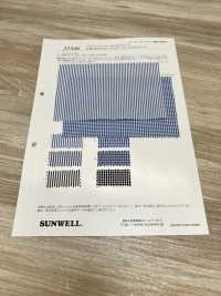 35346 Yarn-dyed PIMA70 Single Thread Typewritter Cloth Gingham & Stripe[Textile / Fabric] SUNWELL Sub Photo