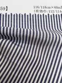 35359 Yarn-dyed PIMA70 Single Thread Typewritter Cloth Stripe[Textile / Fabric] SUNWELL Sub Photo