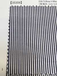 35359 Yarn-dyed PIMA70 Single Thread Typewritter Cloth Stripe[Textile / Fabric] SUNWELL Sub Photo