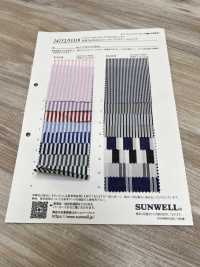 35359 Yarn-dyed PIMA70 Single Thread Typewritter Cloth Stripe[Textile / Fabric] SUNWELL Sub Photo