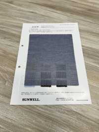 35379 Yarn-dyed 60 Thread Voile Chambray[Textile / Fabric] SUNWELL Sub Photo