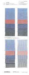35387 Yarn-Dyed Cotton/Linen Sheeting Vertical Wrinkle Washer Finish
